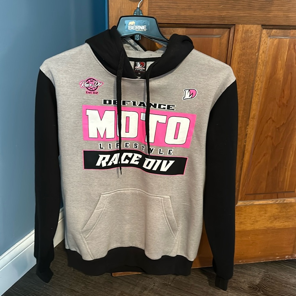 Defiance moto hoodie